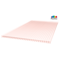 Поликарбонат сотовый 2100х6000х4 мм Greenhouse-nano розовый